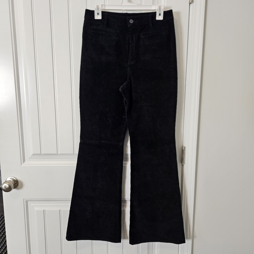 J.Crew Vintage Flare Pant In Corduroy Black Women's Size 28 - Picture 3 of 8